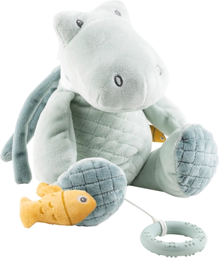 Nattou hudobný plyšový krokodíl s hryzátkom Romeo 30 cm