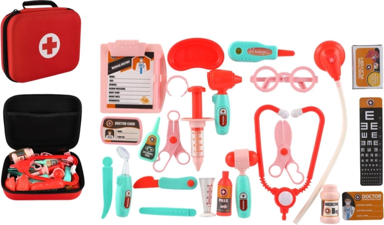 Detská lekárska sada v kufríku