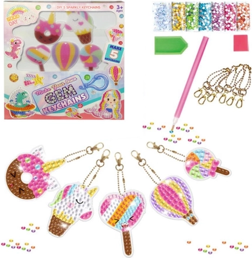 Kreatívna DIY sada na výrobu kľúčeniek