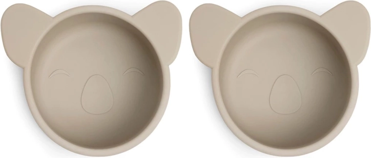 NUUROO silikónová miska koala rosa, 2 ks