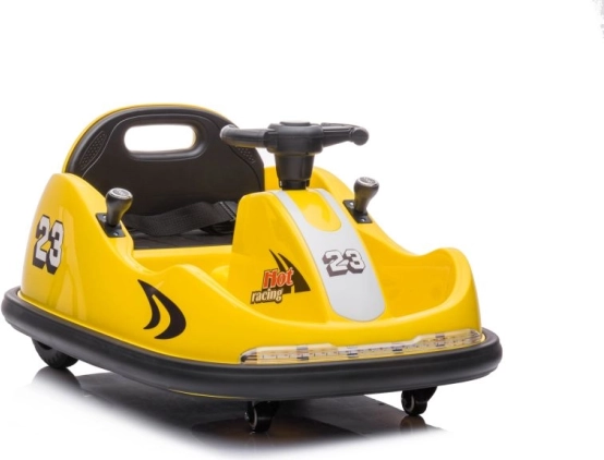 Detské elektrické autíčko bumper car žlté