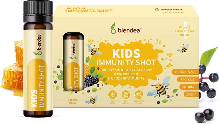 Blendea immunity shot pre deti s propolisom a beta-glukánmi 10 × 10 ml