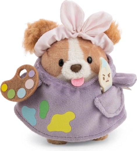 Nici MyMochi plyšový kokeršpaniel Brushy 8 cm s maliarskym kostýmom a štetcom