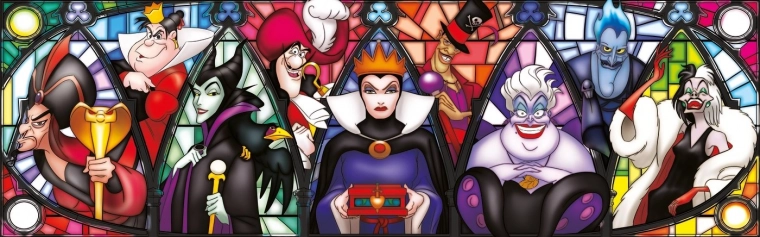 Panoramatické puzzle Disney Villains 1000 dielikov