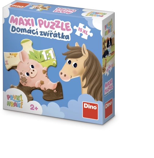 Dino puzzle Domáce zvieratká XL, 15 dielikov