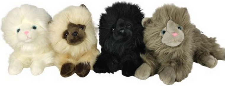 Ležiaci plyšový perzský kocúr 30 cm