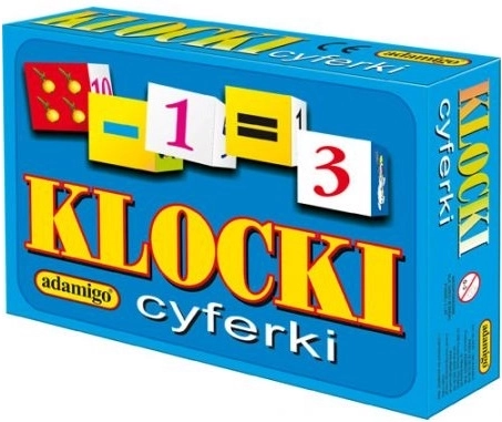 Adamigo obrázkové kocky s číslicami (12 dielikov)