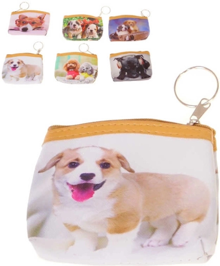 Detská peňaženka na zips s motívom psíka 12 × 9 cm - 1 kus