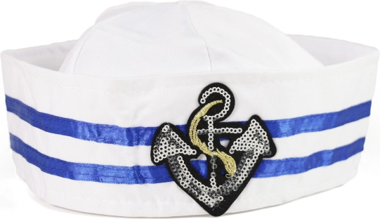 Detská námornícka čiapka biela