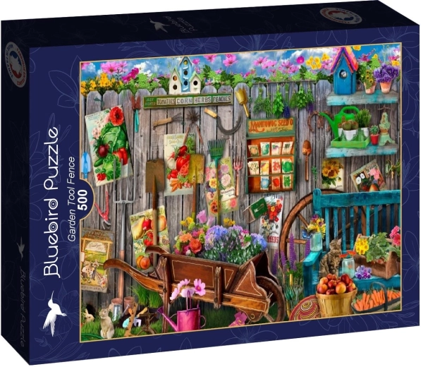 Puzzle Bluebird – plot so záhradným náradím 500 dielikov