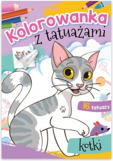 Mačacie tetovanie – omaľovánky a sada zmývateľných tetovaní