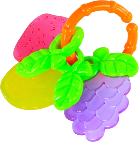 Hrkálka a hryzadlo v tvare ovocia pre bábätká