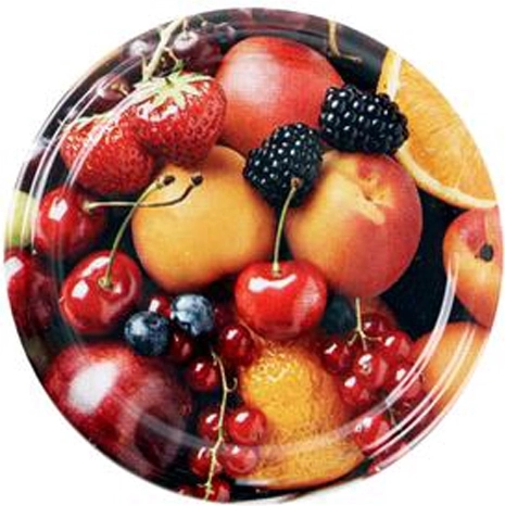 Viečka Twist na zaváracie poháre s ovocným motívom 66 mm, 10 ks