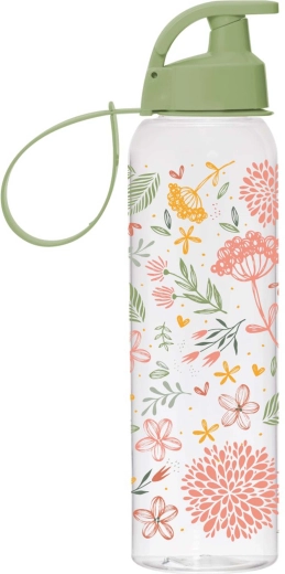 Fľaša na vodu Botanica 750 ml, sklo/plast