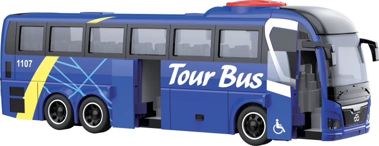City Service Car mestský autobus 1:16 modrý