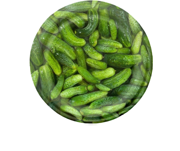 Sada viečok na zaváranie 82 mm s motívom uhoriek, 6 zúbkov, 10 ks