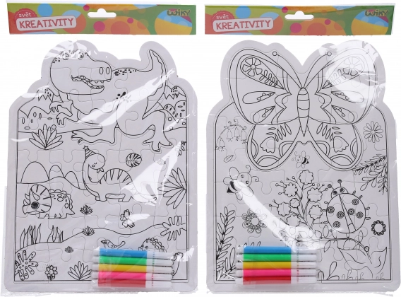 Kreatívny set puzzle a fixky