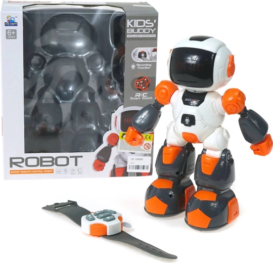 RC interaktívny robot na diaľkové ovládanie s nahrávaním a hodinkovým ovládačom - 1 kus