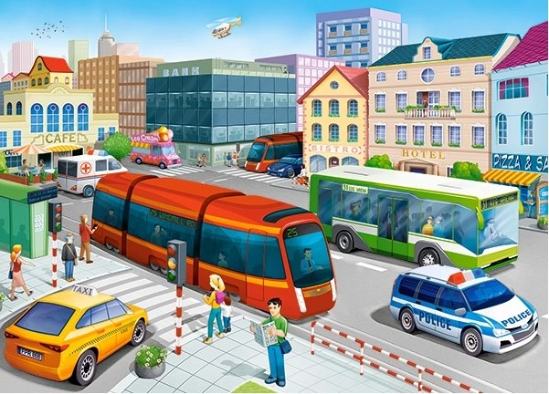 Puzzle pre deti 120 dielikov City Square