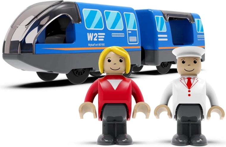 2Kids Toys elektrický mestský vlak modrý
