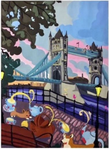 Norimpex Maľovanie podľa čísel Tower Bridge 40 × 50 cm