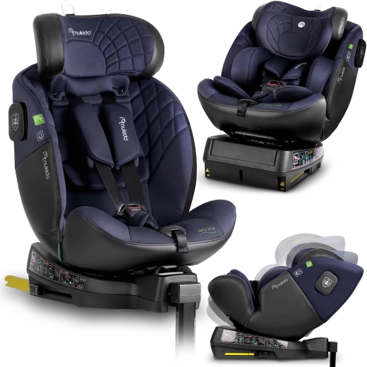 Detská autosedačka Nukido Aero Line 40–150 cm i-Size, otočná, ISOFIX