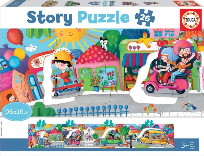 Story puzzle doprava v meste 26 dielikov EDUCA
