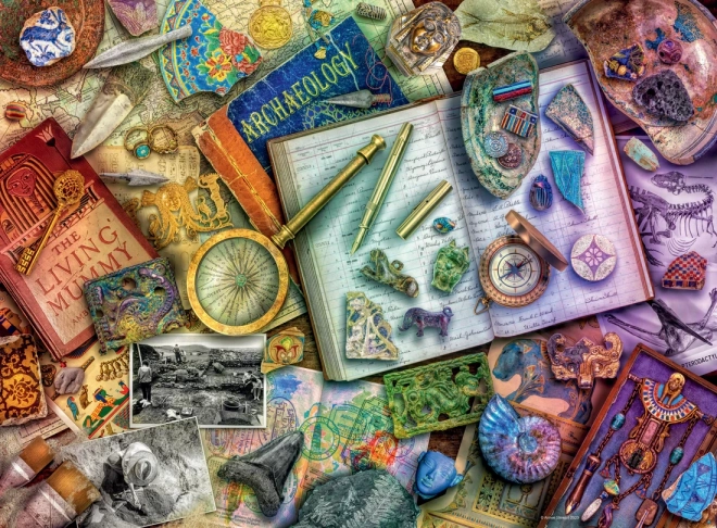 Ravensburger Puzzle Stôl Archeológa, 500 dielikov