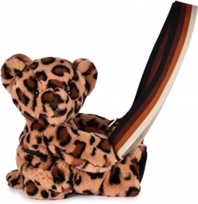 Doudou plyšová taška cez rameno leopard 30 cm