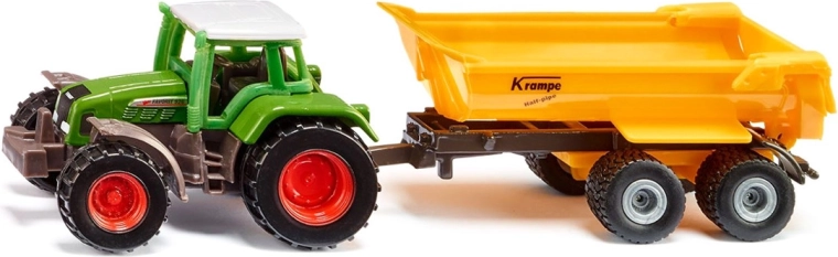 Siku traktor Fendt s výklopným prívesom Krampe
