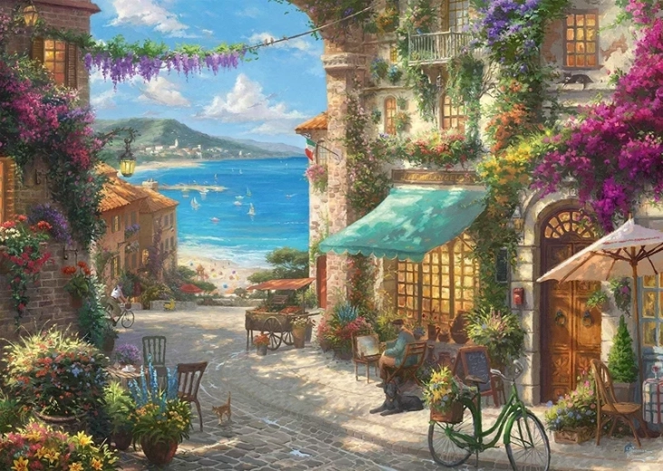 Norimpex Maľovanie podľa čísel Mesto pri mori 40 × 50 cm