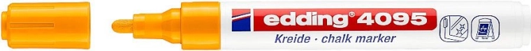 Kriedový popisovač Edding 4095 neónovo oranžový