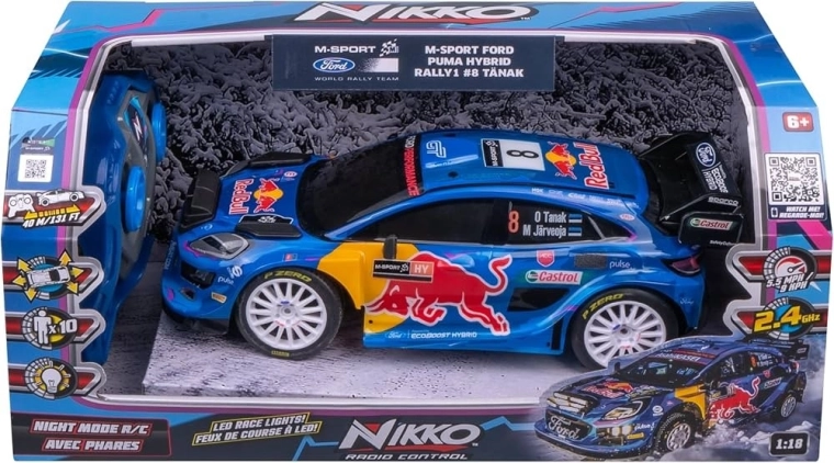 Nikko diaľkovo ovládané auto Ford Puma Hybrid M-Sport #19 Sébastien Loeb 1:18