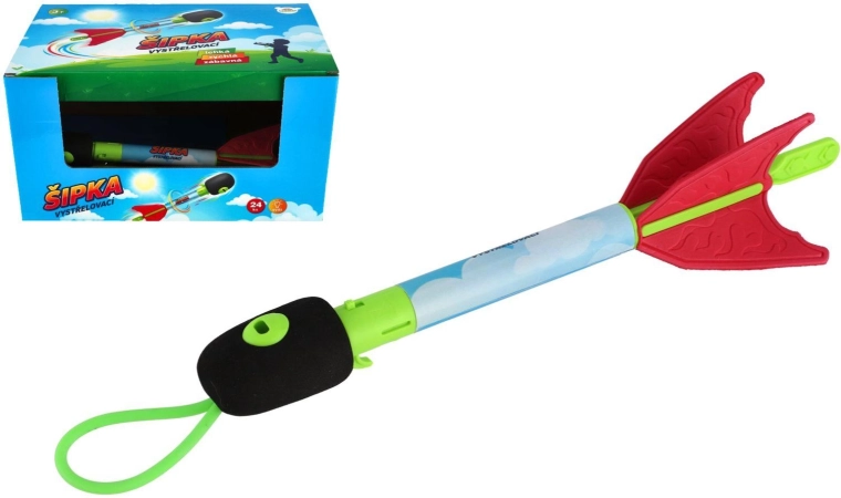 Vystreľovacia šípka na batérie so svetlom 27 cm - 1 kus