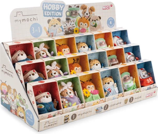 Nici MyMochi pultový displej Hobby edícia 8 cm (18 ks)