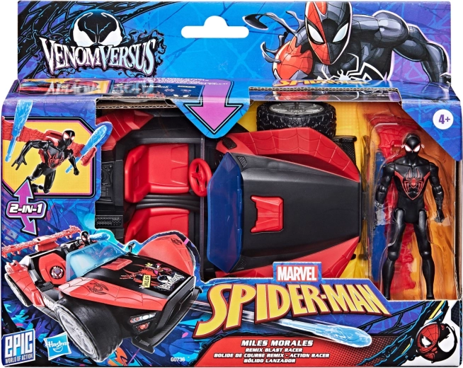 Hasbro Spider‑Man Miles Morales s vozidlom Remix Racer