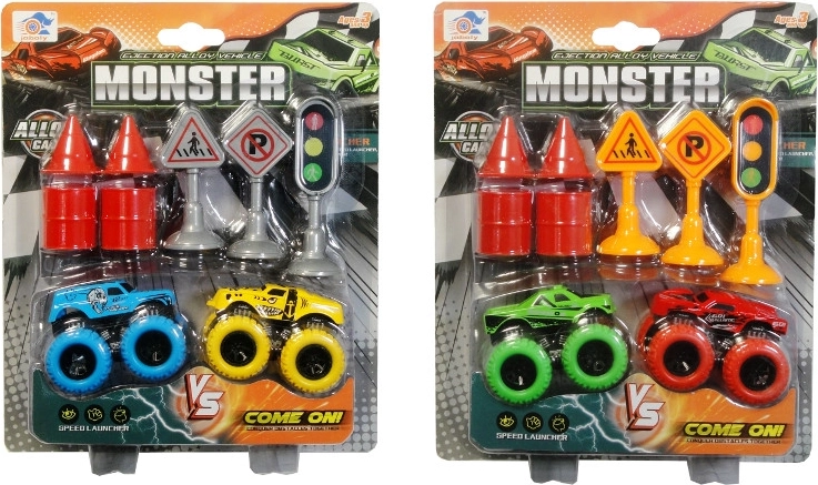 Auto s doplnkami – terénne vozidlo a dopravné značenie