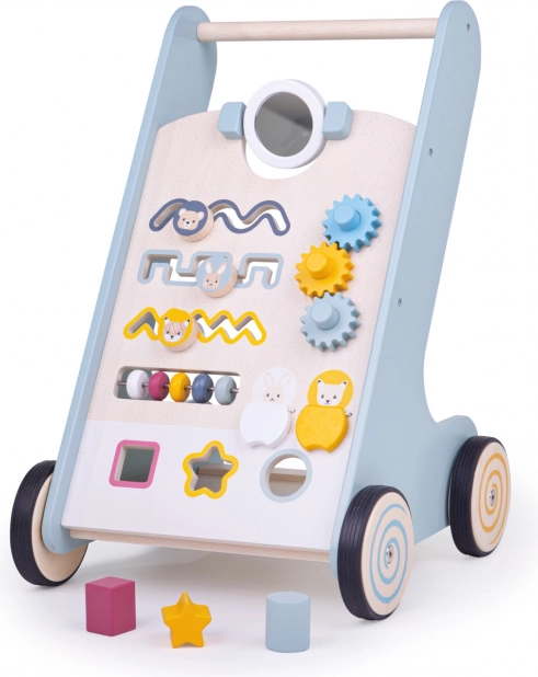 Drevené aktívne chodítko Bigjigs Baby Lesné zvieratká