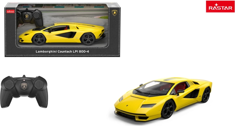 RC auto Lamborghini Countach LPI 800-4 Rastar 1:16 žlté