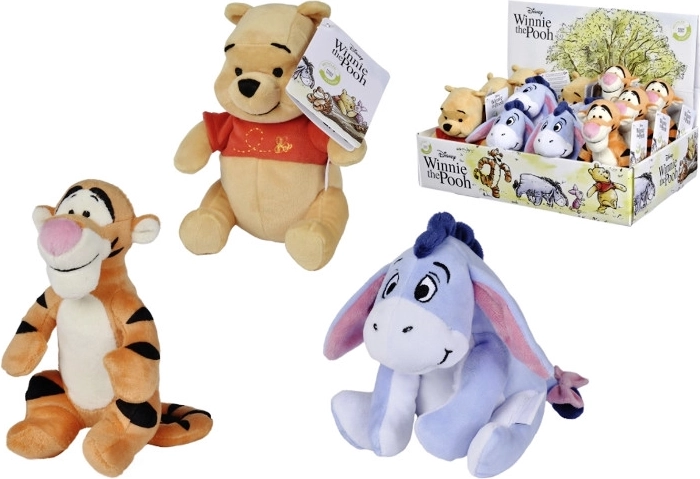 Plyšová hračka DISNEY Medvedík Pú – Tiger, Ijáčik alebo Pú