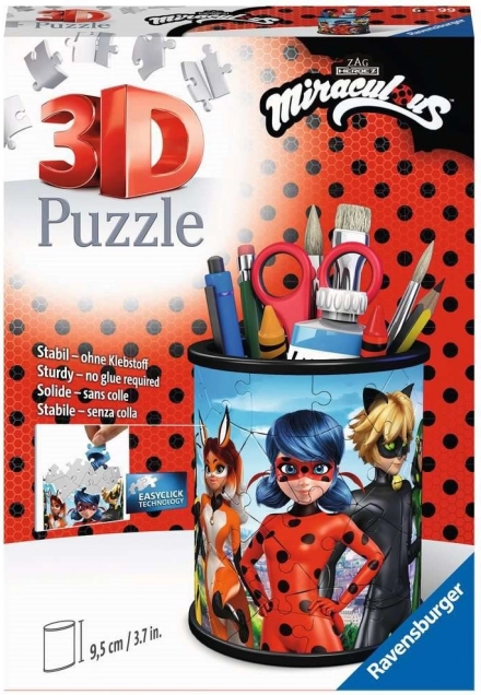 Ravensburger 3D puzzle stojan Kouzelná Lienka a Čierny Kocúr 57 dielikov