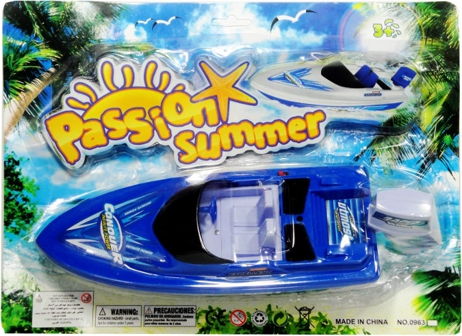 Plastová loďka na batérie pre deti