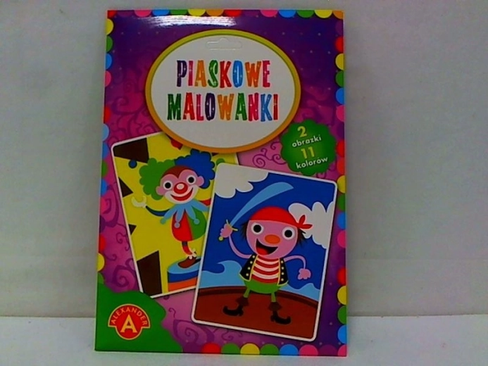 Pieskové maľovanie – klaun a pirát