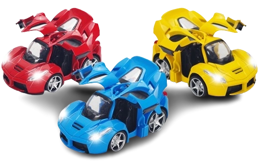 Kovové auto 1:32 so spätným naťahovaním so svetlom a zvukom