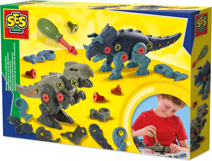 Stavebnica dinosaury – zostav si T-rexa a Triceratopsa