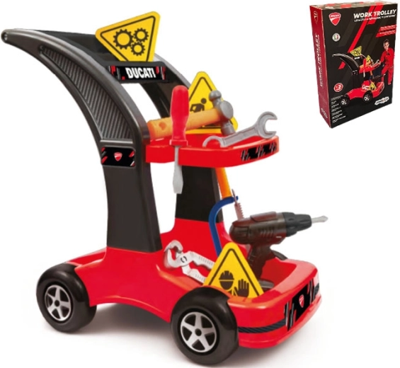 Ducati detská opravárska sada s vozíkom, 30 dielov