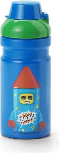 Lego Rocket fľaša na pitie modro-zelená 390 ml