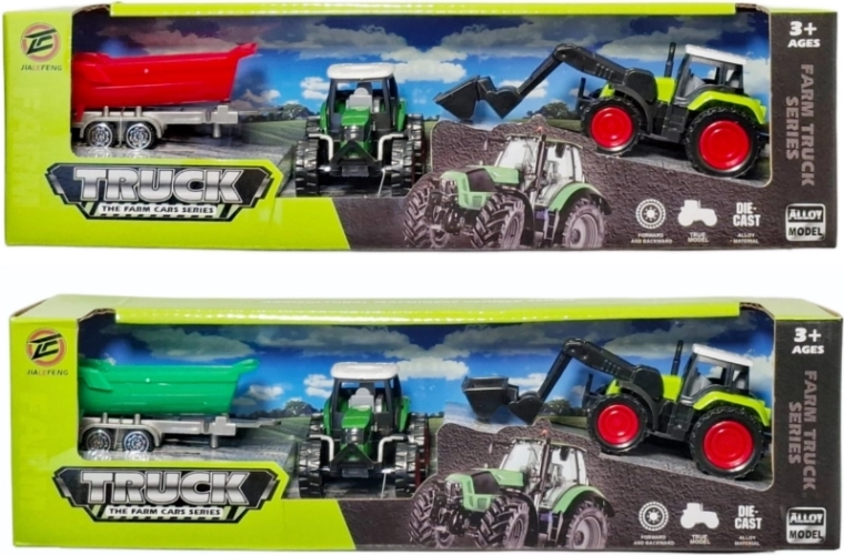 Traktor s prívesom - 1 kus