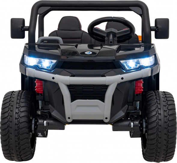 Detské elektrické auto pick-up 4x4 s pohyblivým vyklápačom – čierne