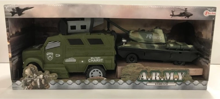 Army Vehicles vojenské vozidlo s tankom - 1 kus